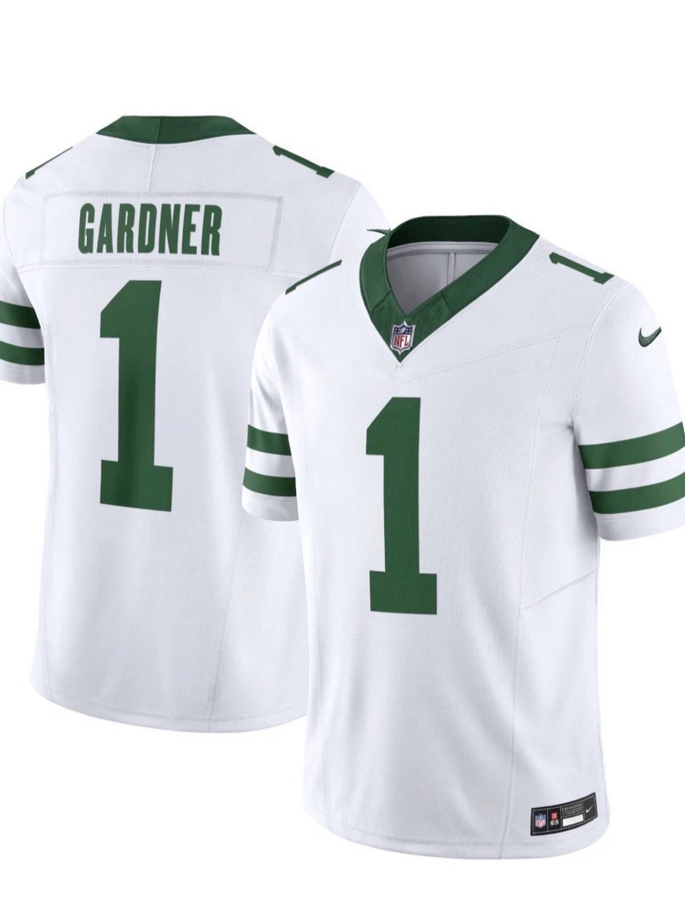 Nike New York Jets Ahmed Sauce Gardner White Football Jersey Men Size XXL 2XL